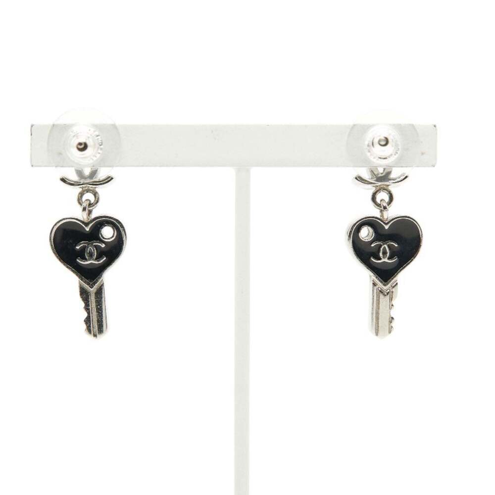 CHANEL Black Logo Earrings - Picture 2 of 5